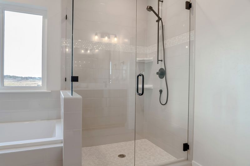 Contemporary Bathroom with Glass Enclosure